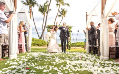 Vibrant Maui Oceanside Wedding